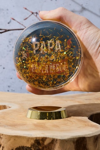 Boule à neige cadre photo "Papa" - Bleu