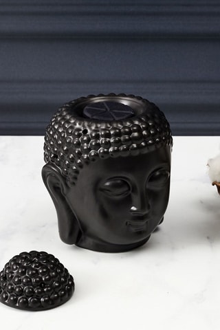 Photophore Bouddha en céramique - Noir