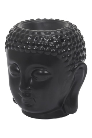 Photophore Bouddha en céramique - Noir