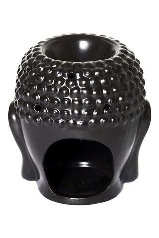 Photophore Bouddha en céramique - Noir