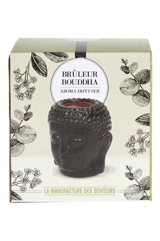Photophore Bouddha en céramique - Noir