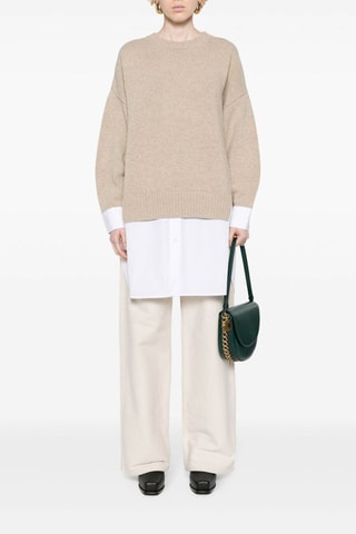 Jersey de lana merino - Beige