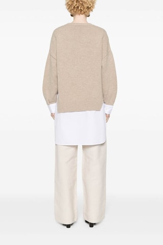 Jersey de lana merino - Beige