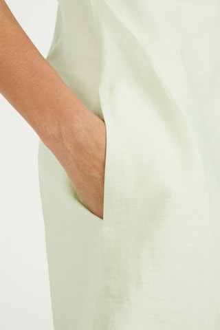 Vestido corto de lino sin mangas - Verde pastel