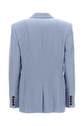 Blazer slim fit de lana - Celeste