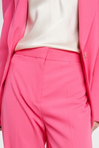 Pantalón flare de lana - Rosa