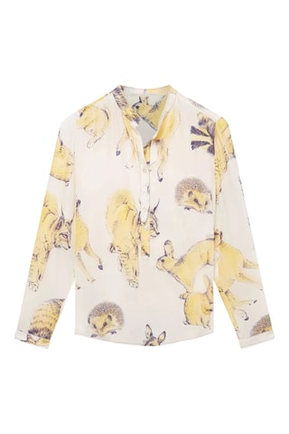 Top de seda - Blanco