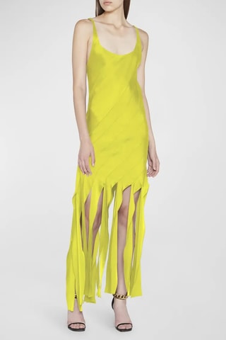 Vestido largo sin mangas - Amarillo