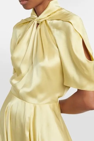 Vestido asimétrico - Amarillo pastel