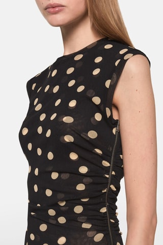 Vestido largo sin mangas - Negro