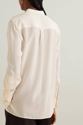 Camisa de seda - Crema