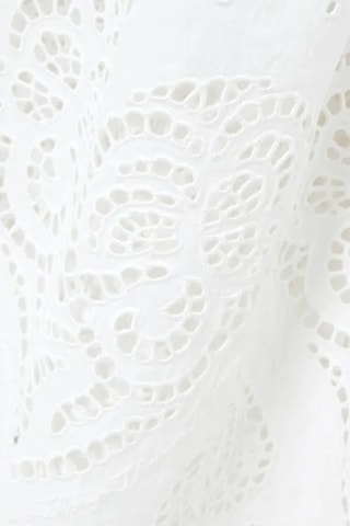 Vestido largo de lino sin mangas - Blanco