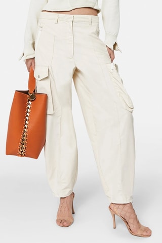 Pantalón cargo - Beige