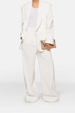 Chaqueta de traje de lana - Blanco