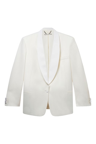 Chaqueta de traje de lana - Blanco
