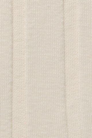 Falda midi plisada - Beige