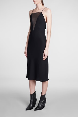 Vestido midi - Negro