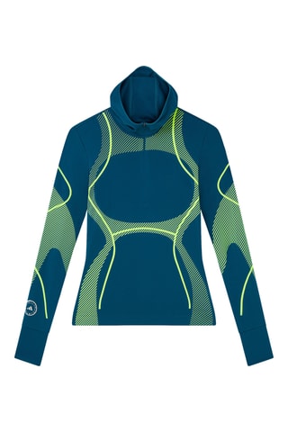 Jersey fino con capucha - Azul