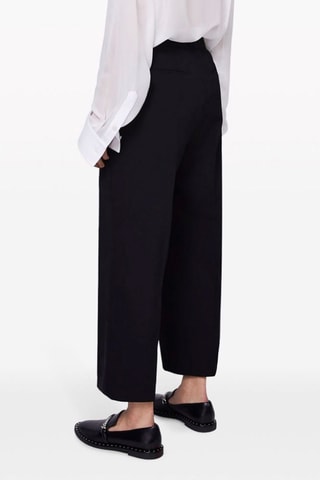 Pantalón de traje de lana - Negro