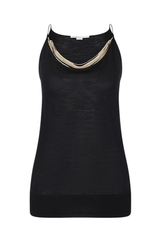 Top de lana merino - Negro