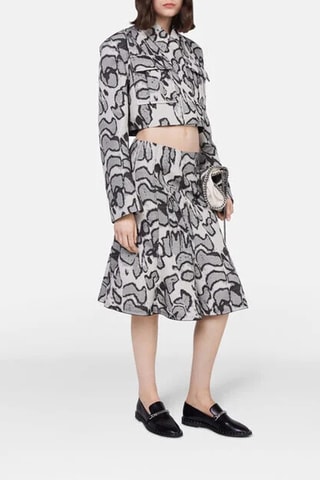 Chaqueta de lana - Blanco y negro