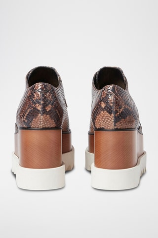 Derbies de tacón con plataforma - Marrón