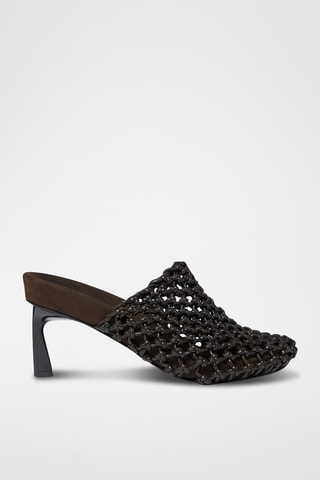 Sandalias de tacón - Negro y marrón