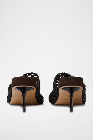 Sandalias de tacón - Negro y marrón