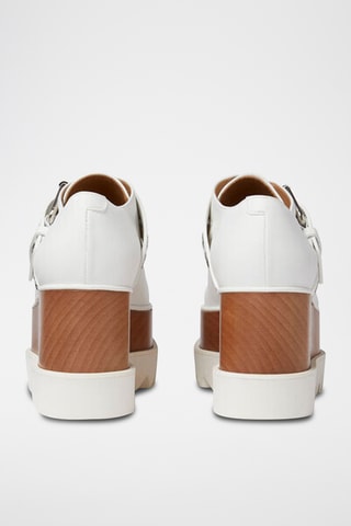 Derbies de tacón con plataforma - Blanco