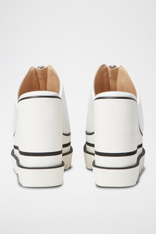 Sandalias de tacón con plataforma - Blanco