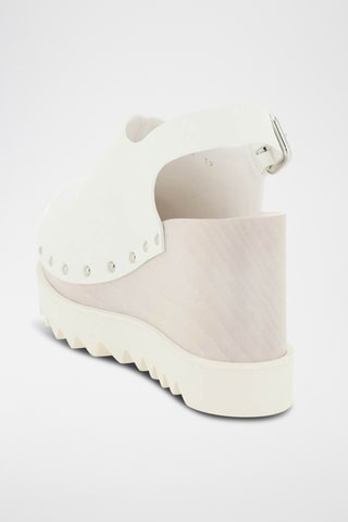 Zuecos con plataforma - Blanco