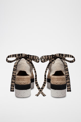 Sandalias con plataforma - Crudo