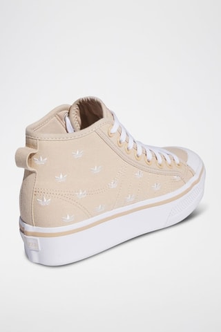 Tenis altos con plataforma Originals Nizza - Beige - Adidas