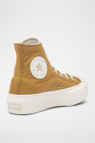 Sneakers de corte alto con plataforma Chuck Taylor - Mostaza - Converse