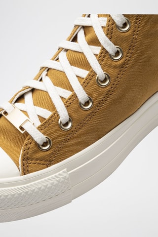 Sneakers de corte alto con plataforma Chuck Taylor - Mostaza - Converse