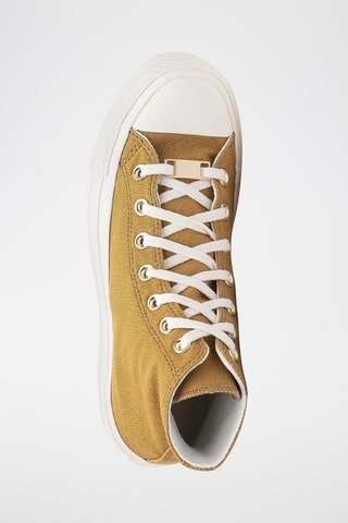 Sneakers de corte alto con plataforma Chuck Taylor - Mostaza - Converse