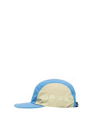 Gorra - Celeste y beige