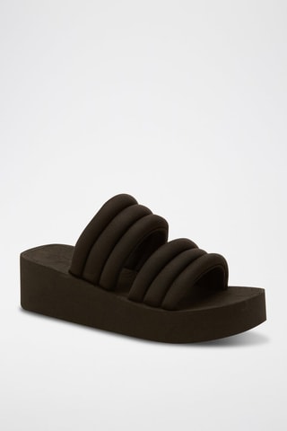 Sandalias de cuña - Negro