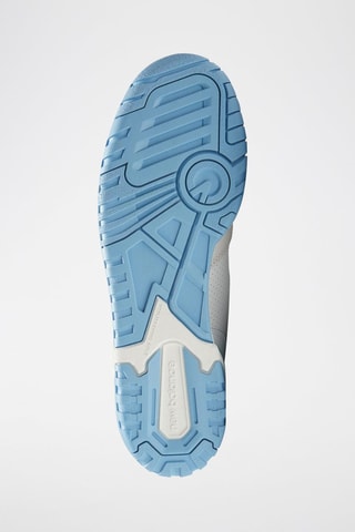 Zapatillas de piel 550 Trainers - Blanco y celeste