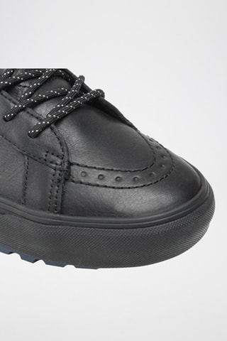 Zapatillas altas de piel - Negro