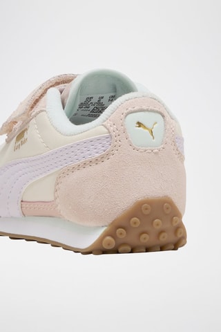 Zapatillas de piel Easy Rider - Crudo y malva