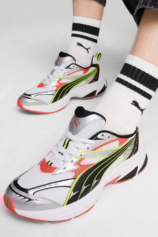 Zapatillas Puma Morphic - Plateado y blanco