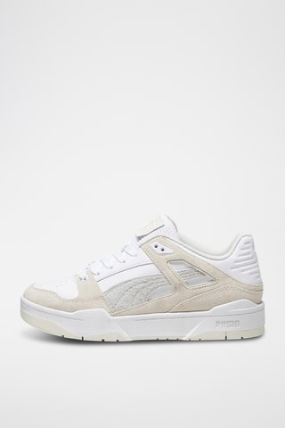 Zapatillas de piel - Blanco