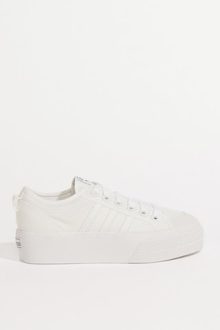 Zapatillas de entrenamiento de piel con plataforma Originals Nizza - Blanco