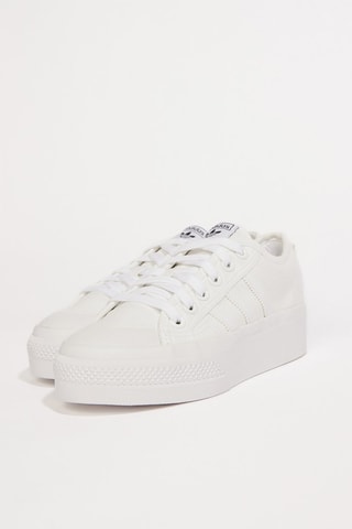 Zapatillas de entrenamiento de piel con plataforma Originals Nizza - Blanco