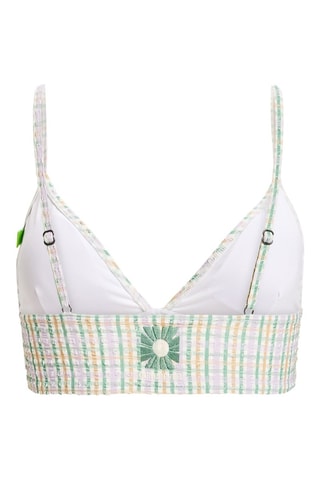 Sujetador de bikini push-up - Celeste y malva