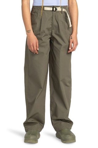 Pantalón de tiro alto - Verde oliva