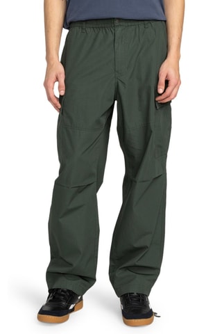 Pantalón cargo de algodón orgánico - Verde oscuro