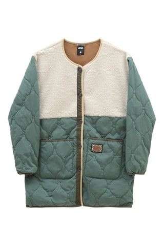 Chaqueta reversible Borg Mix Liner - Verde oliva