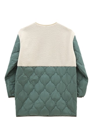 Chaqueta reversible Borg Mix Liner - Verde oliva